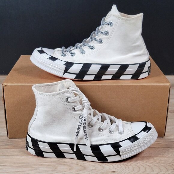 Converse X Offwhite Chuck Taylor Hi Shoes Mens Size 5.5 Womens 7.5 CTAS 163862C - Picture 1 of 8
